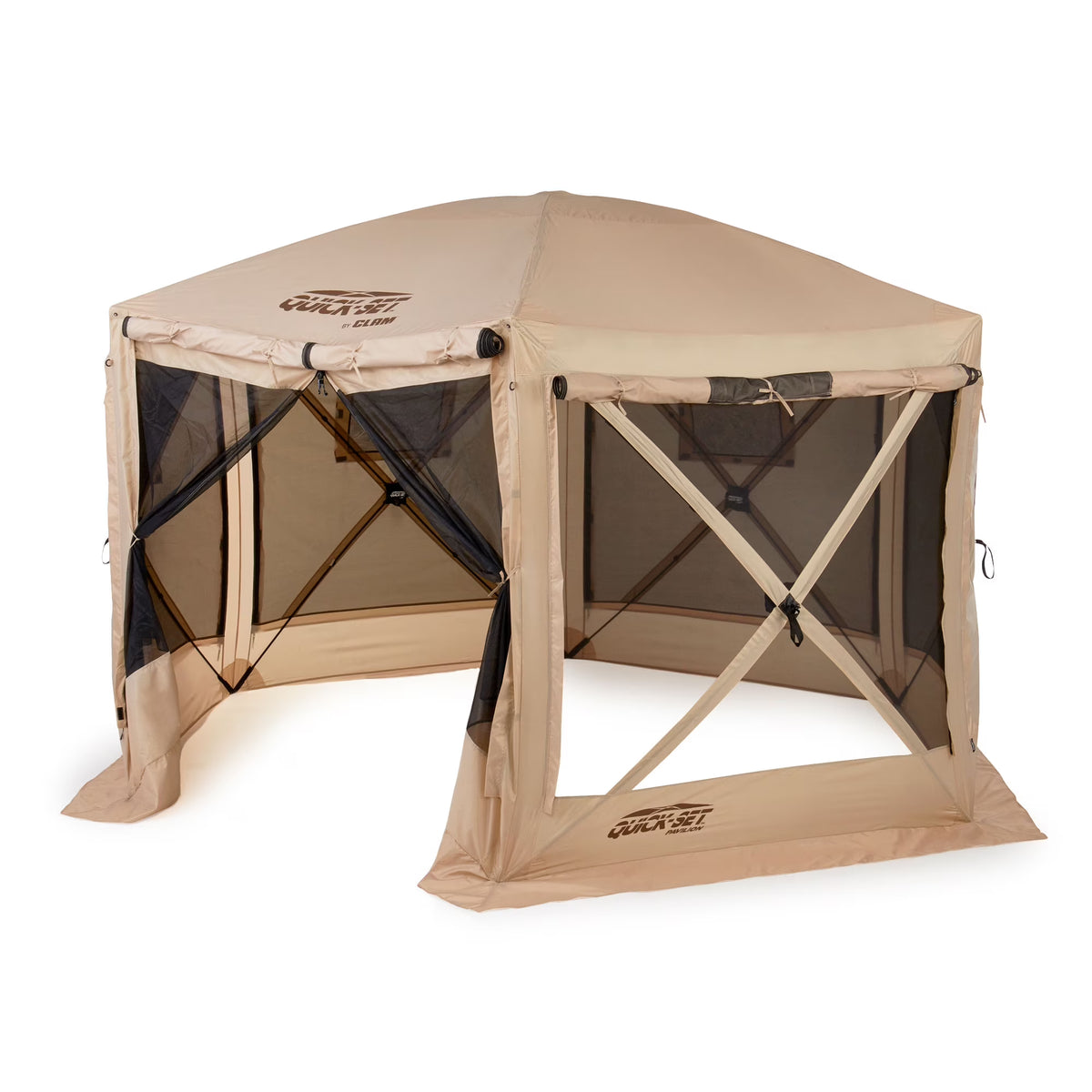 Clam Quick Set Pavilion Portable Camping Outdoor Gazebo Canopy Screen