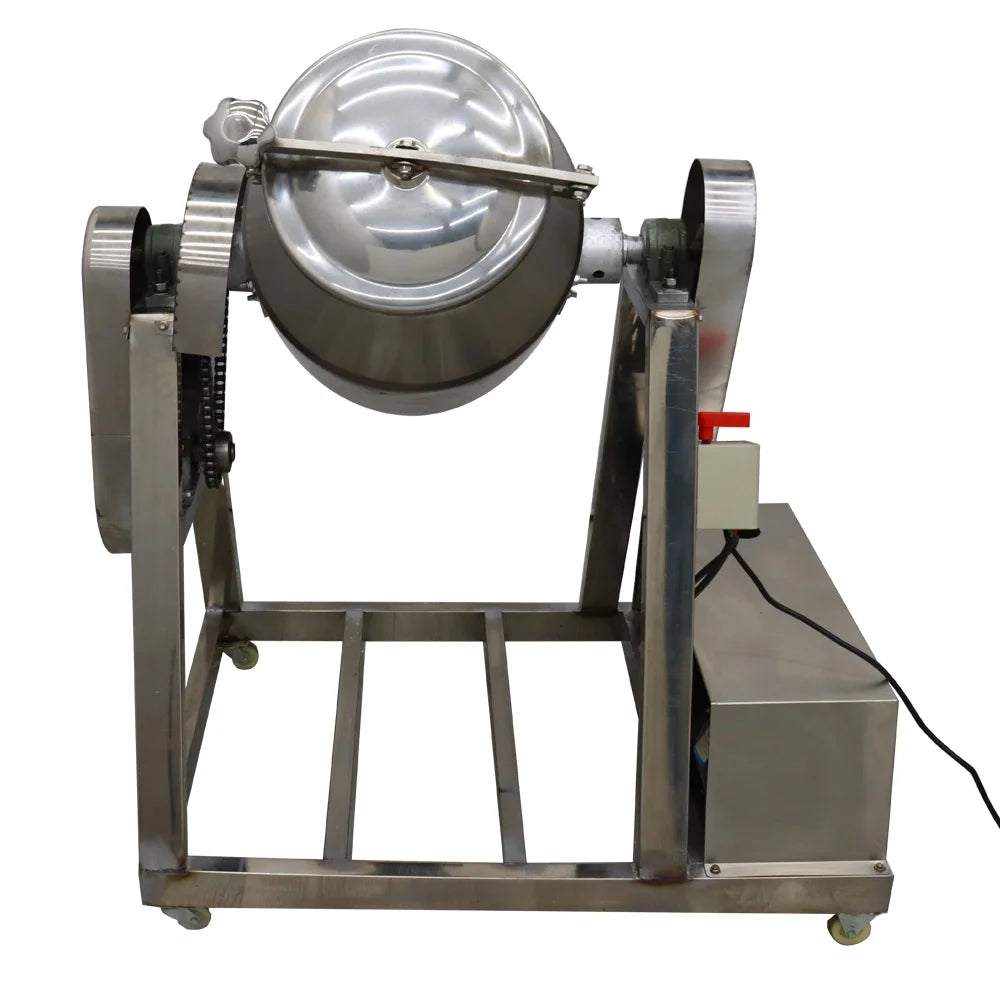 PreAsion 60L Stainless Steel Dry Powder Mixer Metal Metallurgy Powder Blender Drum Powder Blender 110V