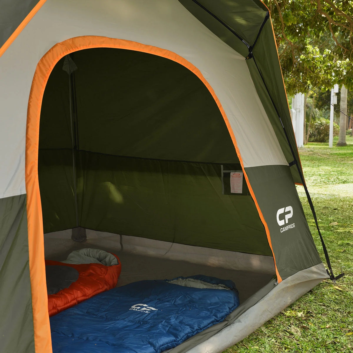 CAMPROS 4 Person Waterproof Cabin Camping Tent