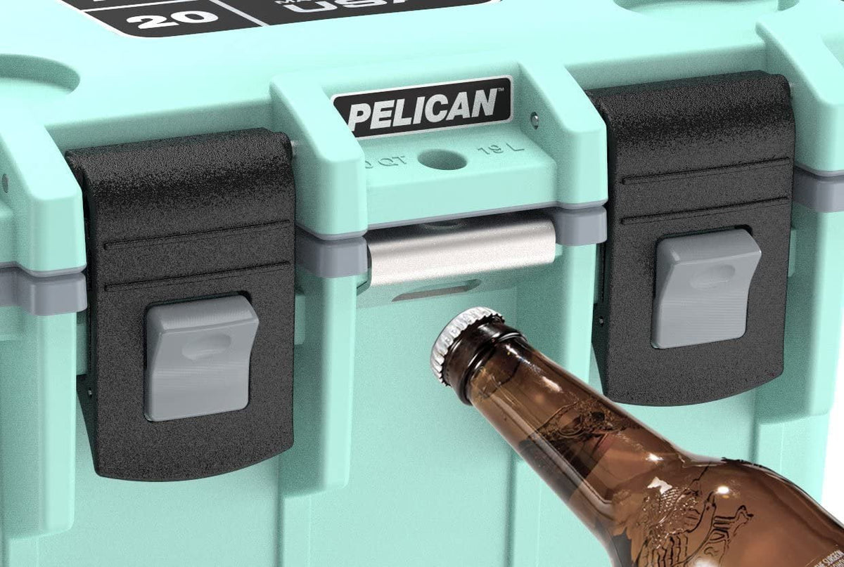 Pelican 20QT Elite Cooler Dark Grey/Green  15 Can or 4 Wine Bottle Capacity with Ice  2 Day Ice Retention  Guaranteed for Life
