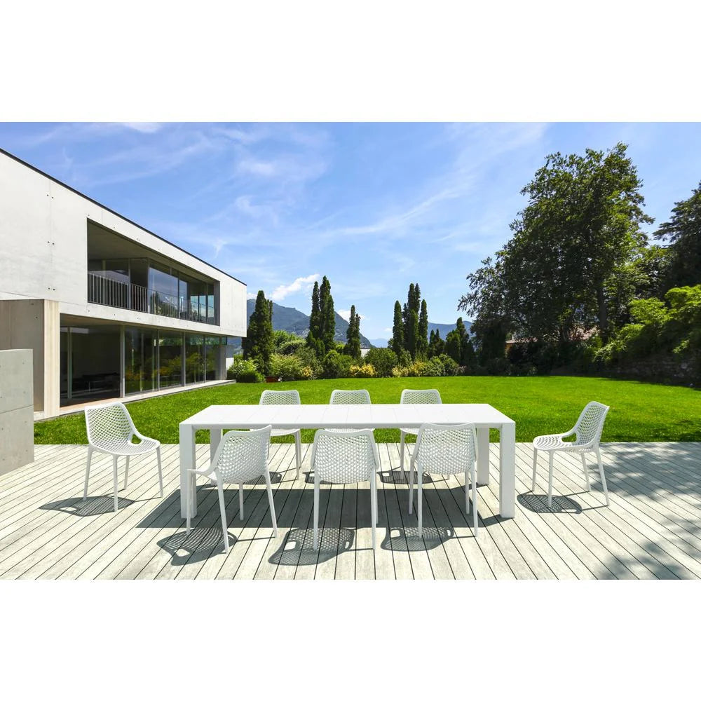 Compamia Air XL Outdoor Patio Dining Arm Chair in Dark Gray