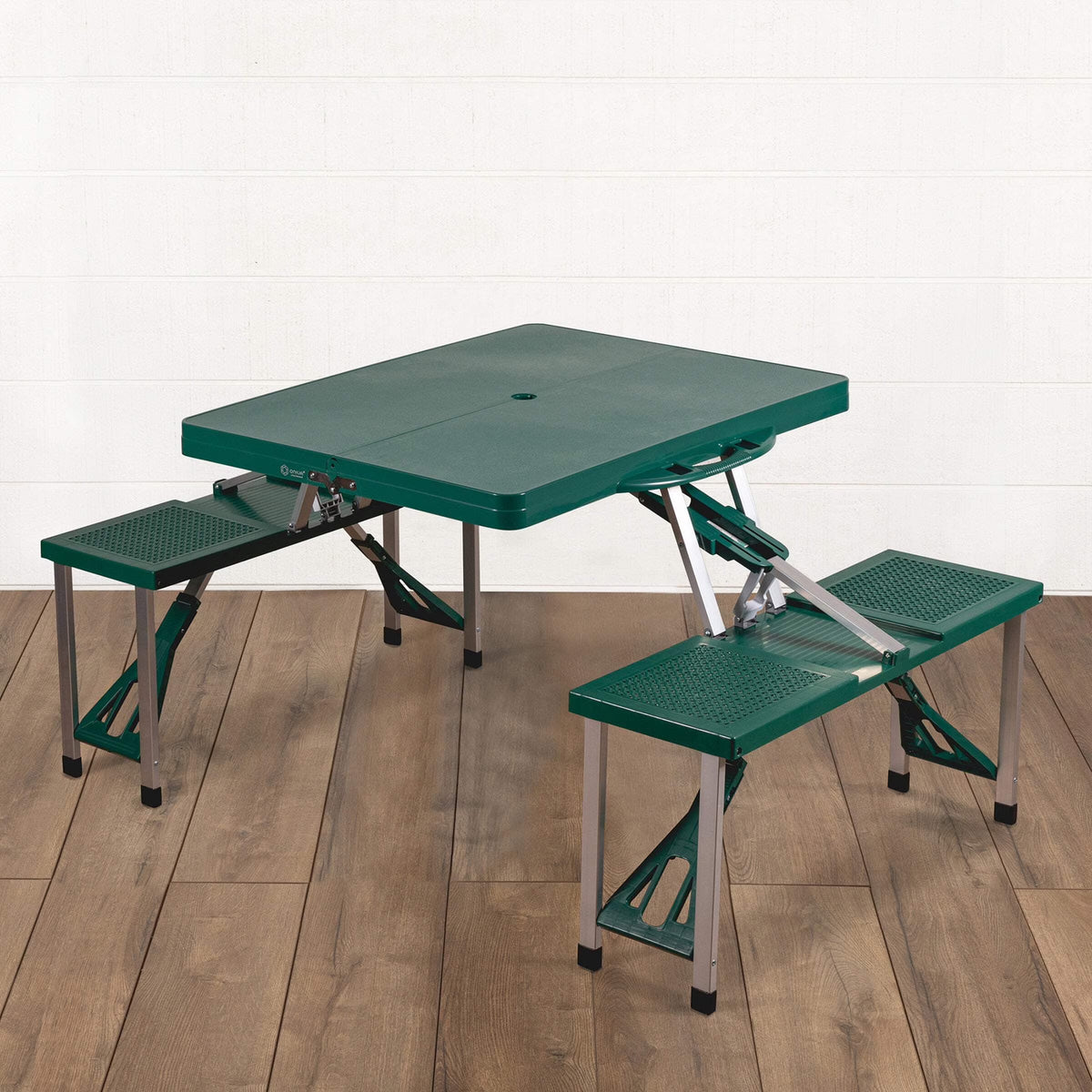 Picnic Time Red Folding Picnic Table