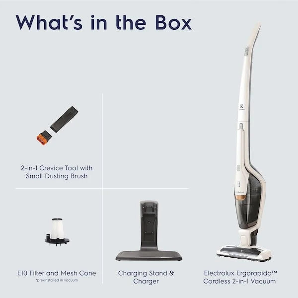Electrolux Ergorapido Cordless 2-in-1 Vacuum with 180 EasySteer Mobility