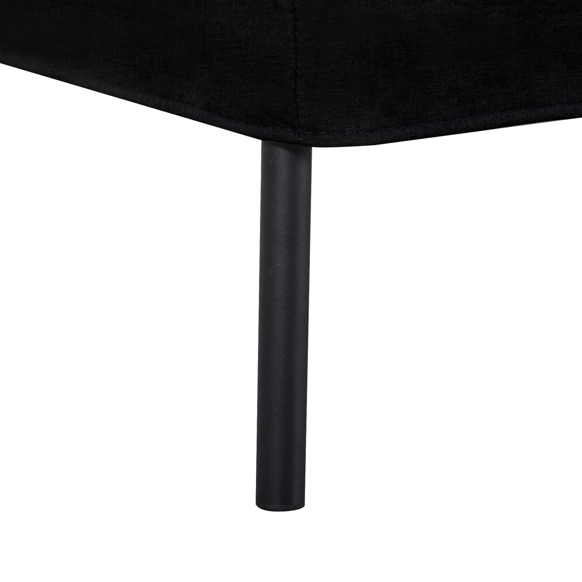 BSHTI 63Futon Sofa Bed,Upholstered with Polyester Fabric Convertible Sofa Couch for Living Room,Office(Black)