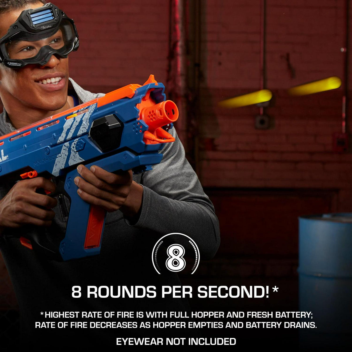Nerf Rival Perses MXIX-5000 Team Blue Motorized Kids Toy Blaster with 50 Ball Dart Rounds for Ages 14 and Up