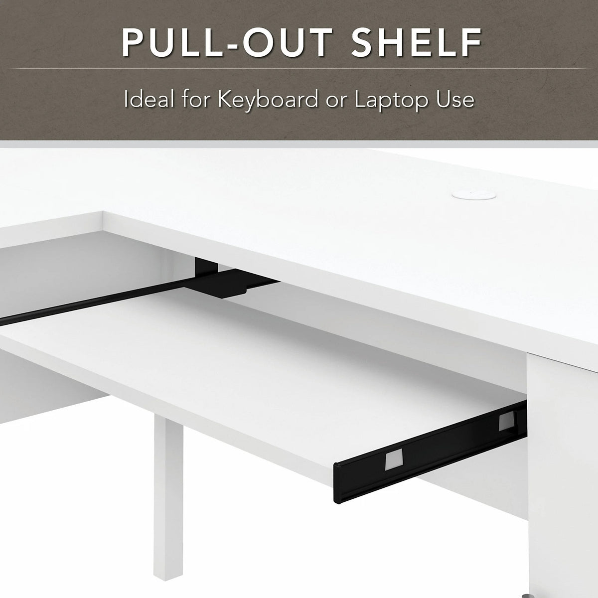 Bush Furniture Somerset 60 in L Desk and Chair Set with CPU Storage, Box Drawer and File Drawer in Ash Gray