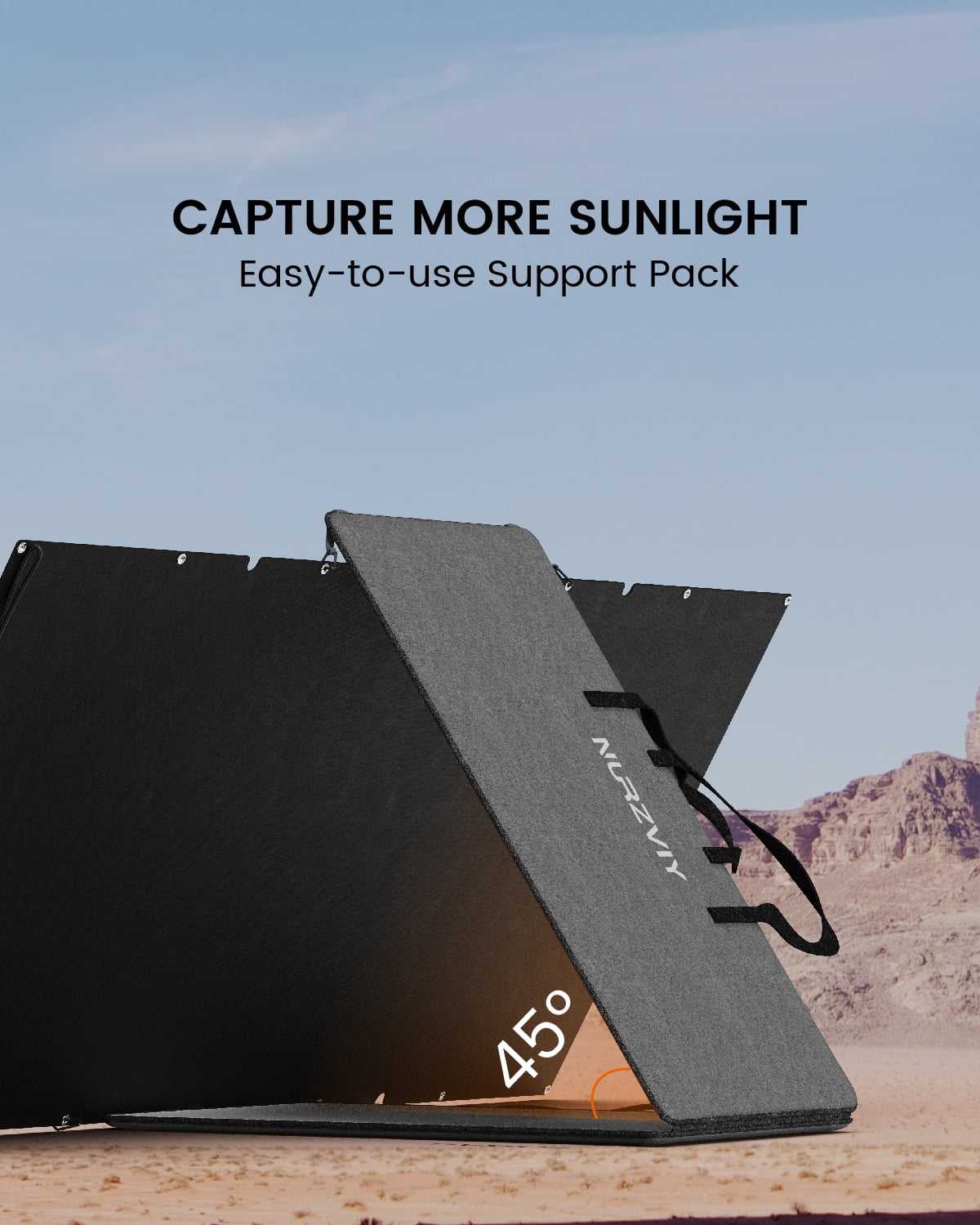 NURZVIY SolarEpoch 400 Continuous / 400 Peak Solar Panel with 1 Solar Panel