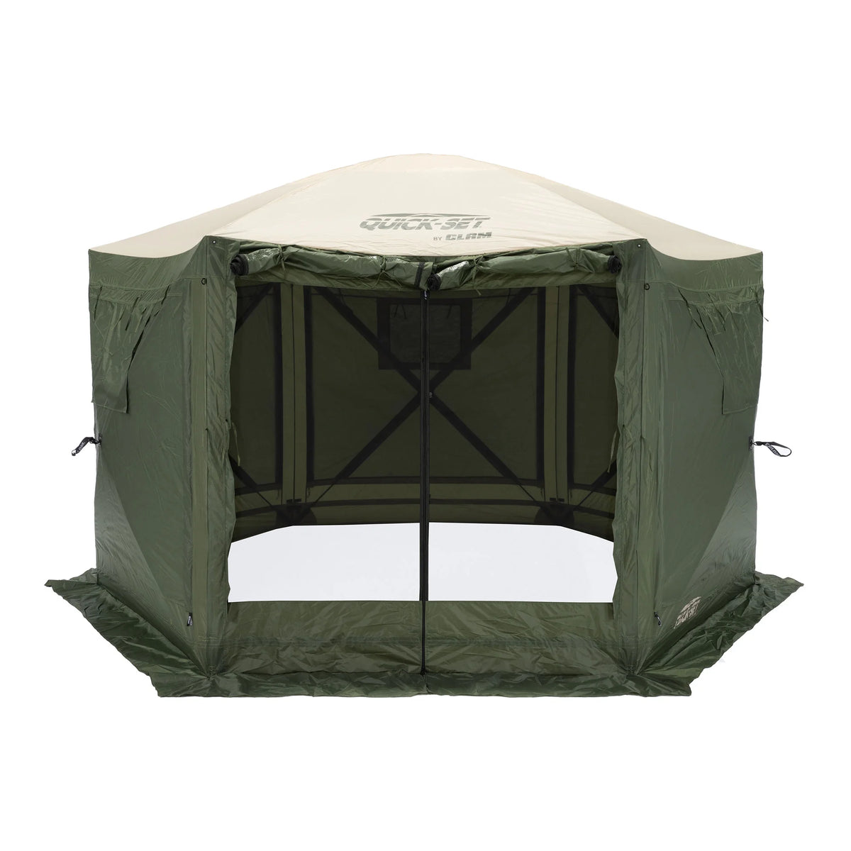 Clam Quick Set Pavilion Portable Camping Outdoor Gazebo Canopy Screen