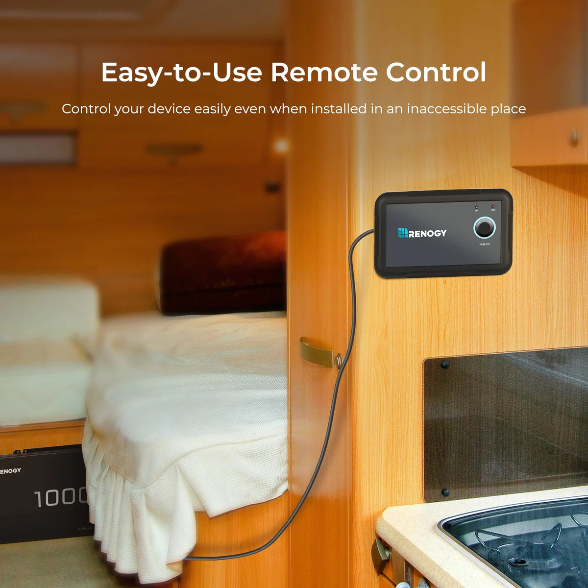 Renogy 700W 12V Pure Sine Wave Inverter, Power Inverter DC 12V to AC 120V, High-Efficiency, Remote Control