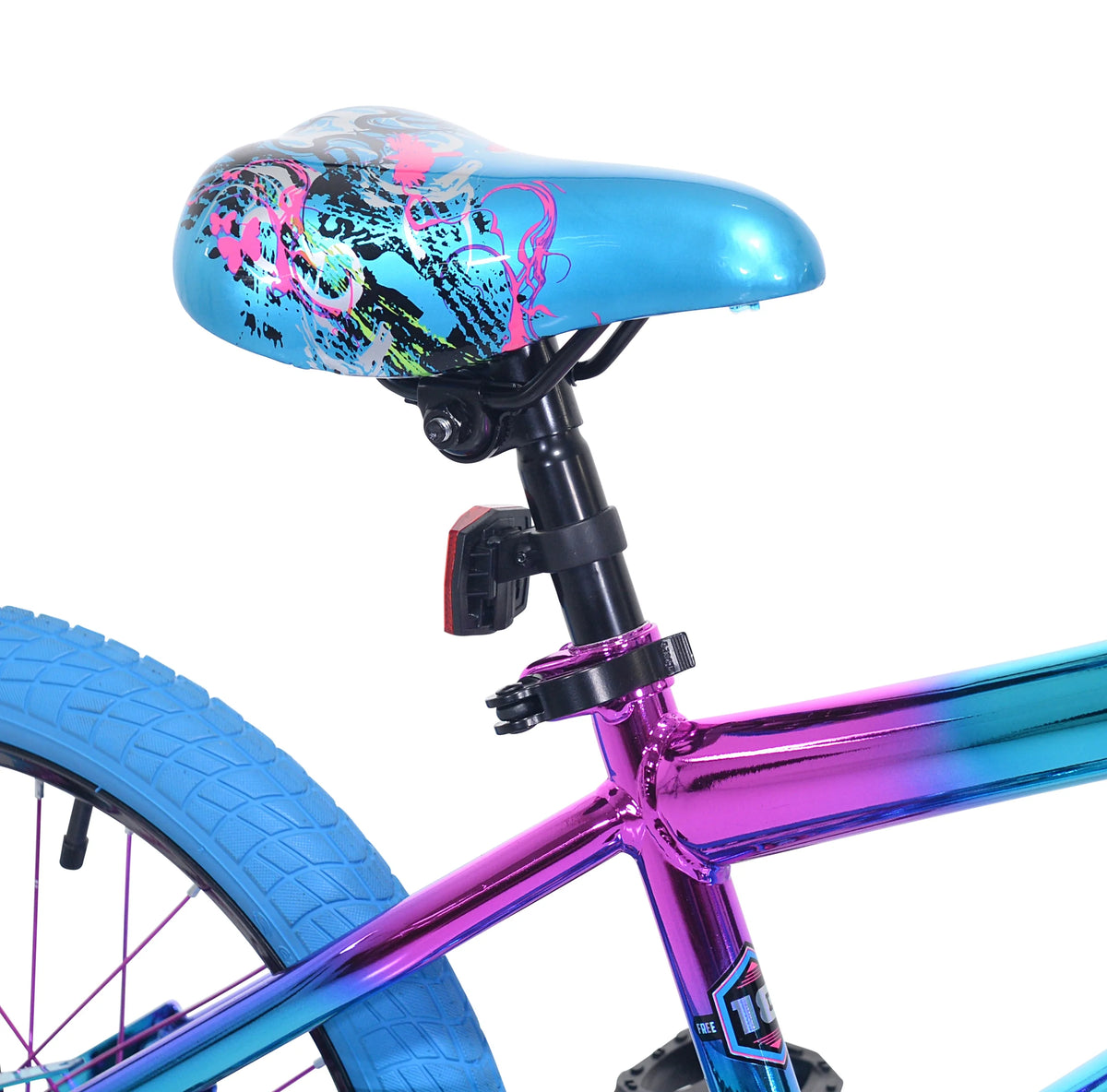 18" Kent Illusion Child Bicycle, 18" Wheels, Child Ages 6-12 Years, Blue/Purple