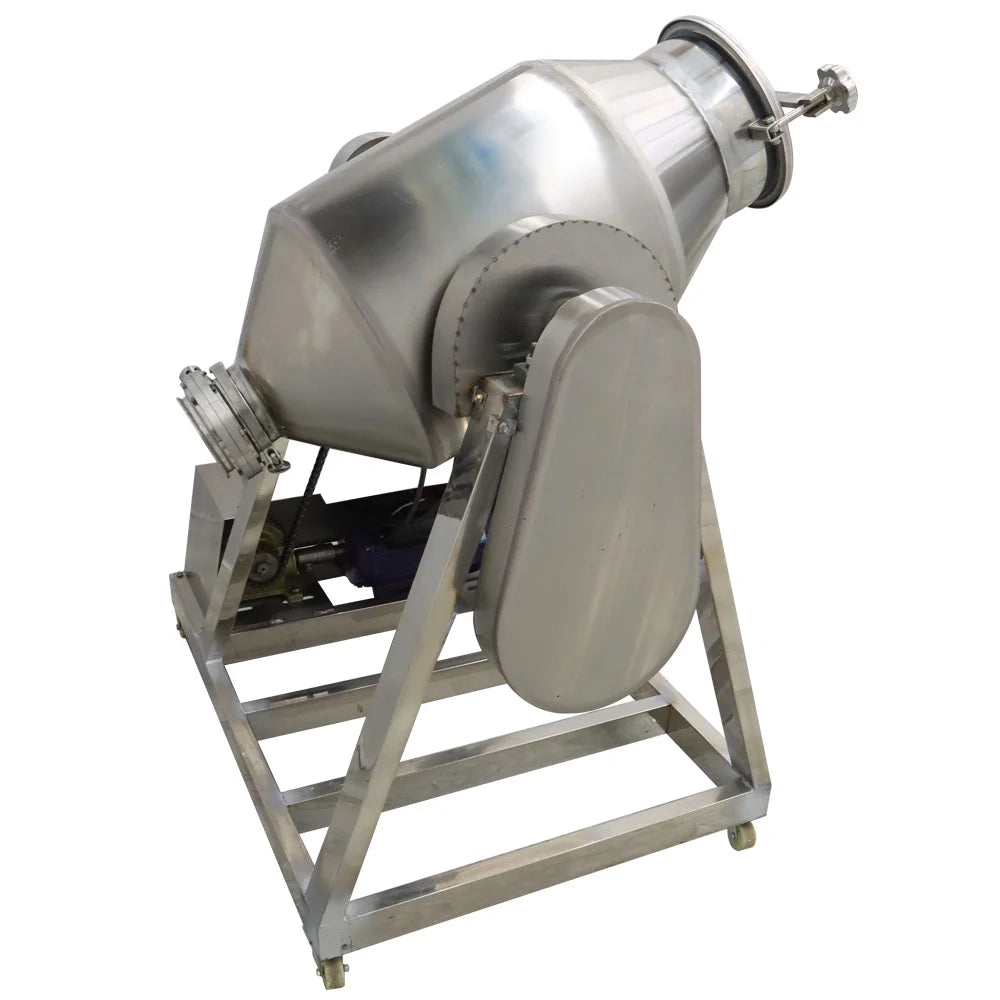PreAsion 60L Stainless Steel Dry Powder Mixer Metal Metallurgy Powder Blender Drum Powder Blender 110V
