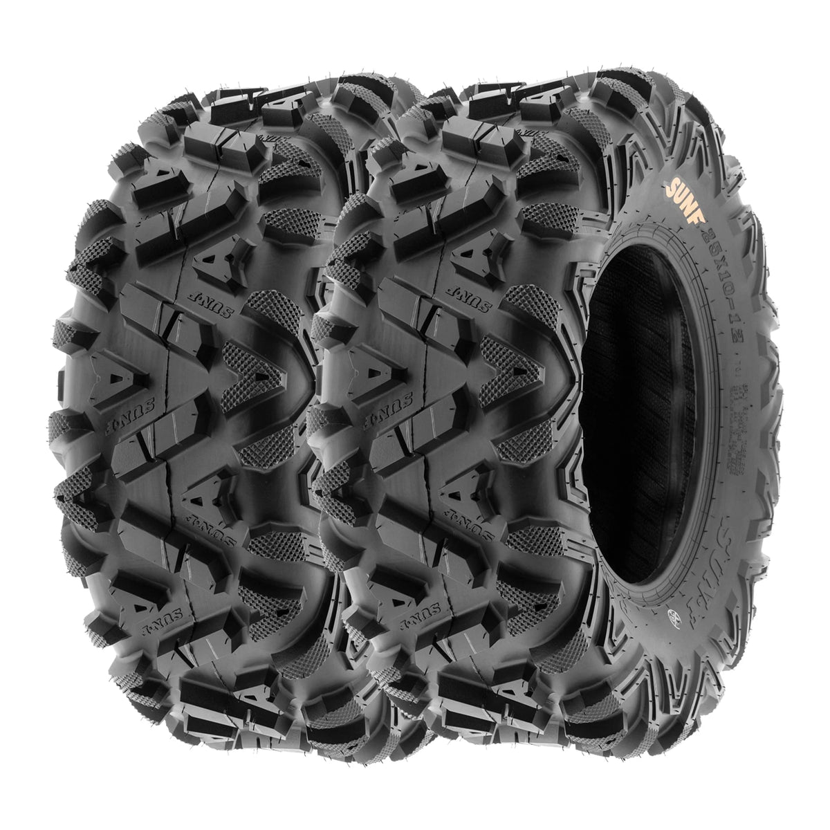 SunF All Terrain ATV UTV Tires 25x8-12 & 25x11-12 6 PR A033 (Complete Full Set of 4)
